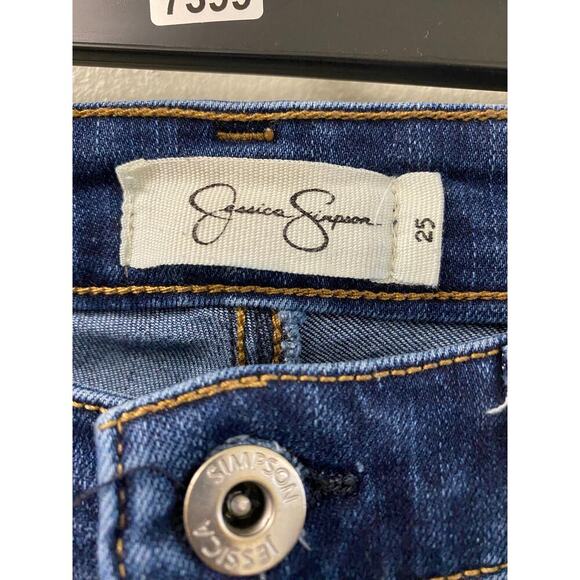 Jessica Simpson High Rise Skinny Blue Jeans Sz 25 - Picture 3 of 4